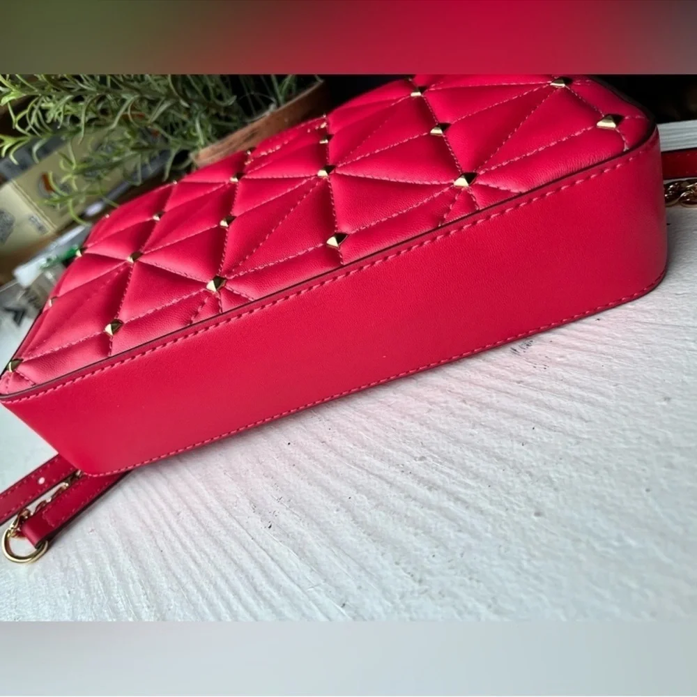 Michael Kors Jet Set Crossbody Bag Hot Pink Saffiano Leather NWT - Picture 3 of 6